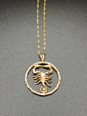 14ky Scorpion Pendant and 20" Chain