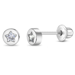 Bright Star Round Girl Earrings