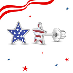 Patriotic Star Girl Earrings