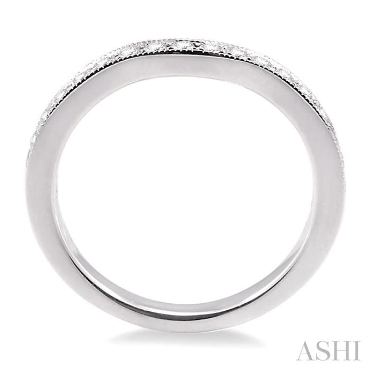 1/5 ctw Round Cut Diamond Matching Wedding Band in 14K White Gold