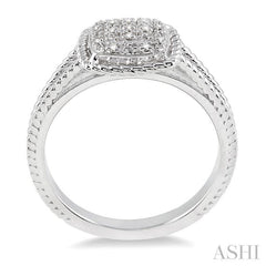 1/20 ctw Single Cut Diamond Ring in Sterling Silver