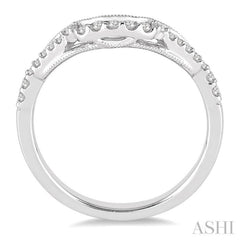 1/6 ctw Round Cut Diamond Wedding Band in 14K White Gold
