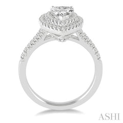 1/2 ctw Diamond Semi-mount Engagement Ring in 14K White Gold