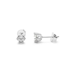 6 Prong CZ Stud (SILVER)