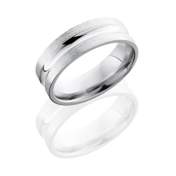 Cobalt Chrome 7mm Concave Band