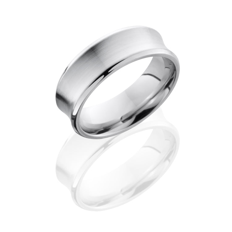 Cobalt Chrome 7mm Concave, beveled Band