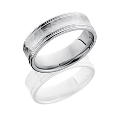Cobalt Chrome 7mm Concave Band with Rounded Edges