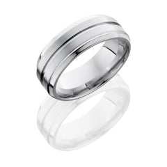 Cobalt Chrome 8mm beveled Band