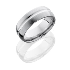 Cobalt Chrome 8mm Domed Band with Concave Center