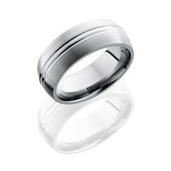 Cobalt Chrome 8mm Domed Band with Domed Center