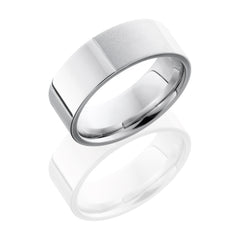 Cobalt Chrome 8mm Flat Band with Segmented Pattern