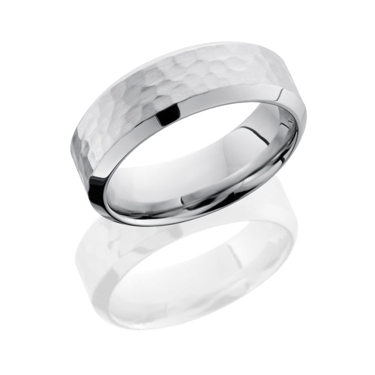 Cobalt Chrome 8mm Flat Band with High Beveled Edges