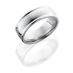Cobalt Chrome 8mm Domed Band with Rounded Edges