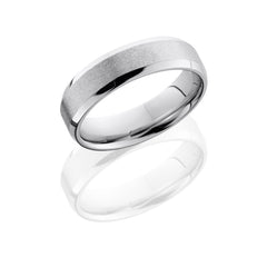 Cobalt Chrome 6mm Flat Band with Beveled Edges