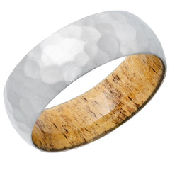 mm Domed band with Spalted Tamarand hardwood sleeve.
