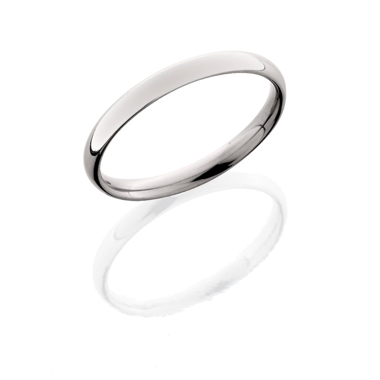 Titanium 3mm Domed Band