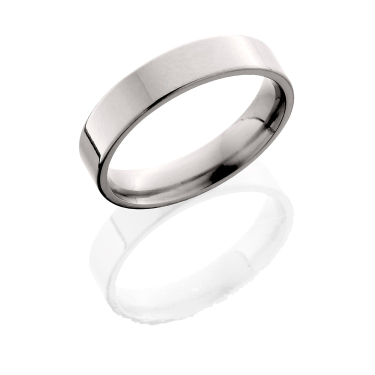 Titanium 5mm Flat Band