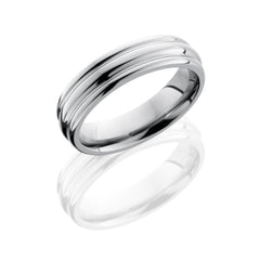 Titanium 6mm Domed Band with Rounded Edges