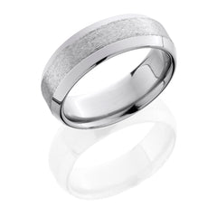 Titanium 8mm Beveled Band