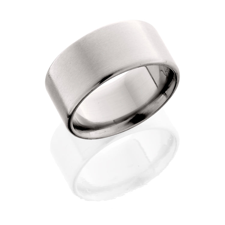 Titanium 10mm Flat band