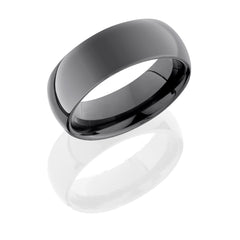 Tungsten Ceramic 8mm Domed Band