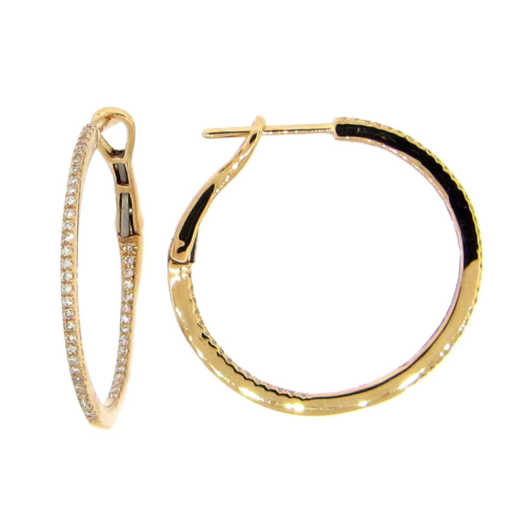 DIAMOND EARRING, 14KY (N), D=0.28