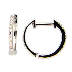 DIAMOND EARRING, 14KW (N), D=0.08