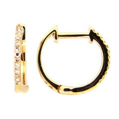DIAMOND EARRING, 14KY (N), D=0.08