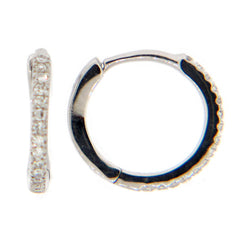 DIAMOND EARRING, 14KW (N), D=0.07