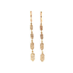 DIAMOND EARRING, 14KY (N), D=0.55