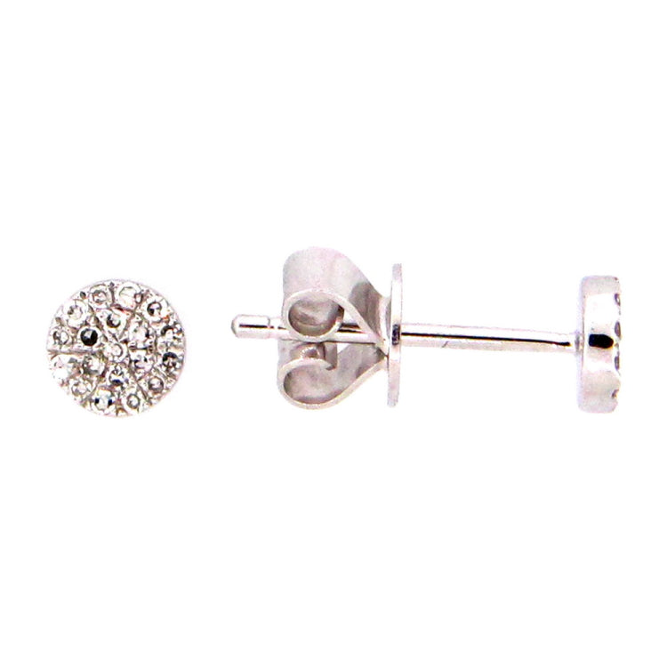 DIAMOND EARRING, 14KW (N), D=0.08
