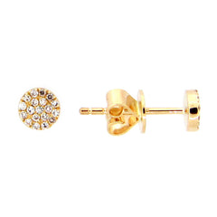 DIAMOND EARRING, 14KY (N), D=0.08