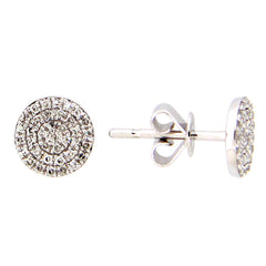 DIAMOND EARRING, 14KW (N), D=0.21
