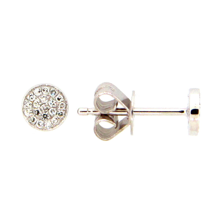 DIAMOND EARRING, 14KW (N), D=0.09