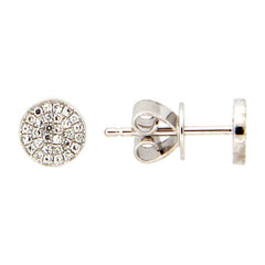 DIAMOND EARRING, 14KW (N), D=0.13