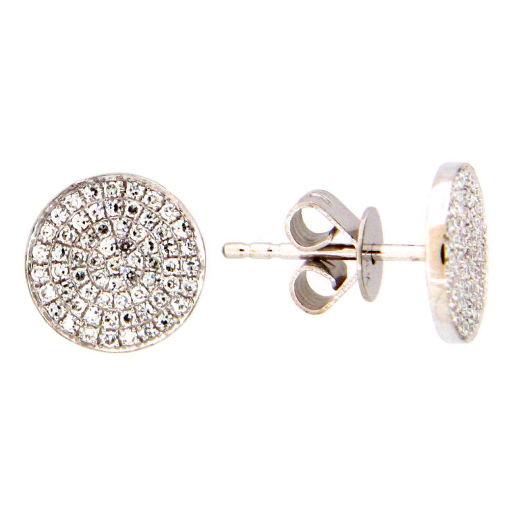 DIAMOND EARRING, 14KW (N), D=0.27