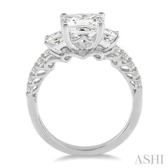 1/2 ctw Diamond Semi-Mount Engagement Ring in 14K White Gold