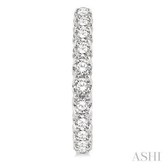10.00 ctw Inside-Out Round Cut Diamond Hoop Earrings in 14K White Gold