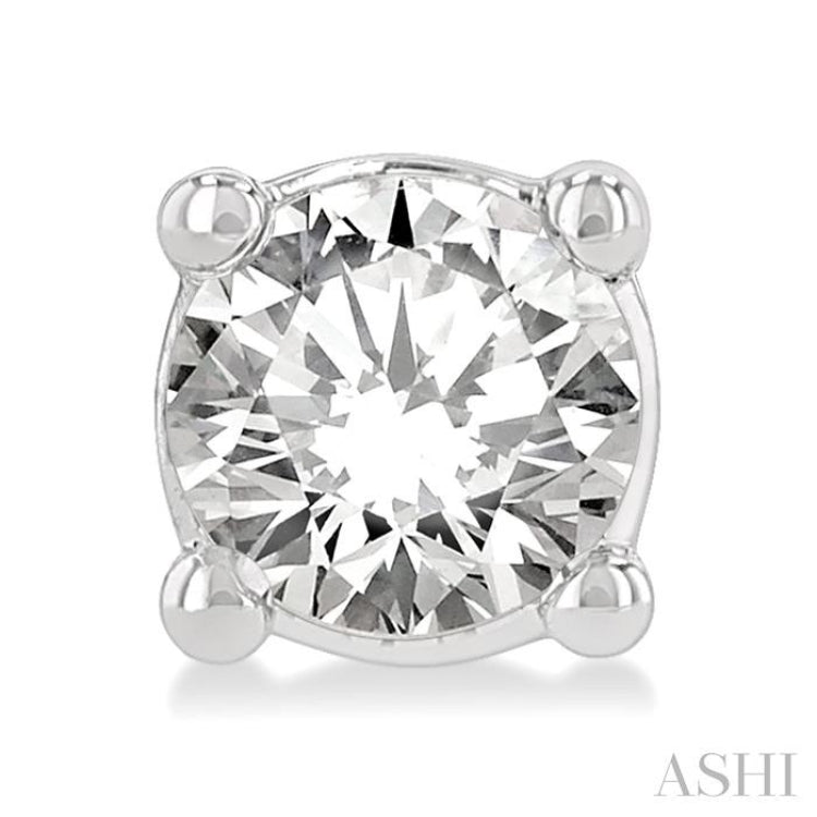 1/3 ctw Round Cut Diamond Stud Earring in 14K White Gold