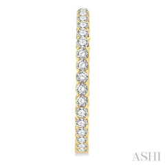 10 ctw Inside-Out Round Cut Diamond 1 1/2 Inch Hoop Earrings in 14K Yellow Gold