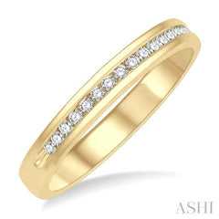 1/4 ctw Round Cut Diamond Men's Band 14K Yellow Gold