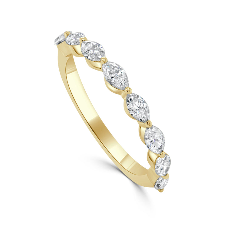 14k Gold & Marquise Diamond Ring - 0.75ct