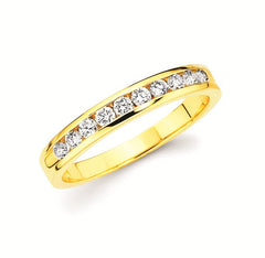 1/3 Ctw. Channel Set 10 Stone Diamond Anniversary Band