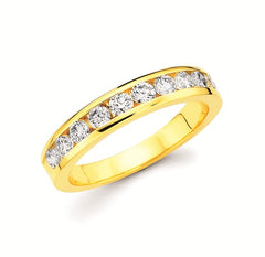 Ostbye 3/4 Ctw. Channel Set 10 Stone Diamond Anniversary Band