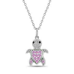 Adorable Turtle Children's Pendant Necklace