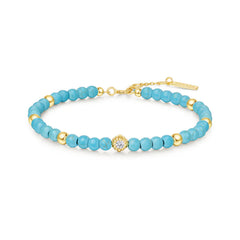 Chill Voyager Gold Lab Turquoise Bracelet