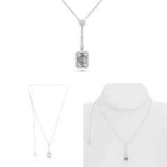 W Necklace .28RD .40BG