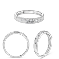 W Ring Band with Sandblast .21RD