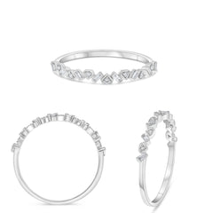 W Ring Band .04RD .07BG