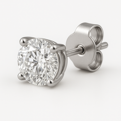Natural Diamond Stud Earrings - 0.80 TOTAL Carats - GSI1